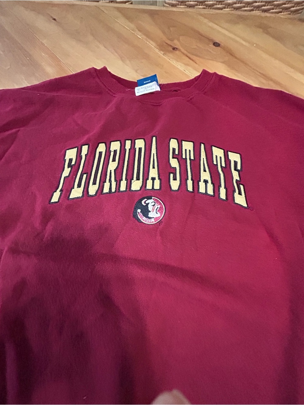 Men’s Crewneck Florida State Sweatshirt - Garnet - Picture 2 of 7